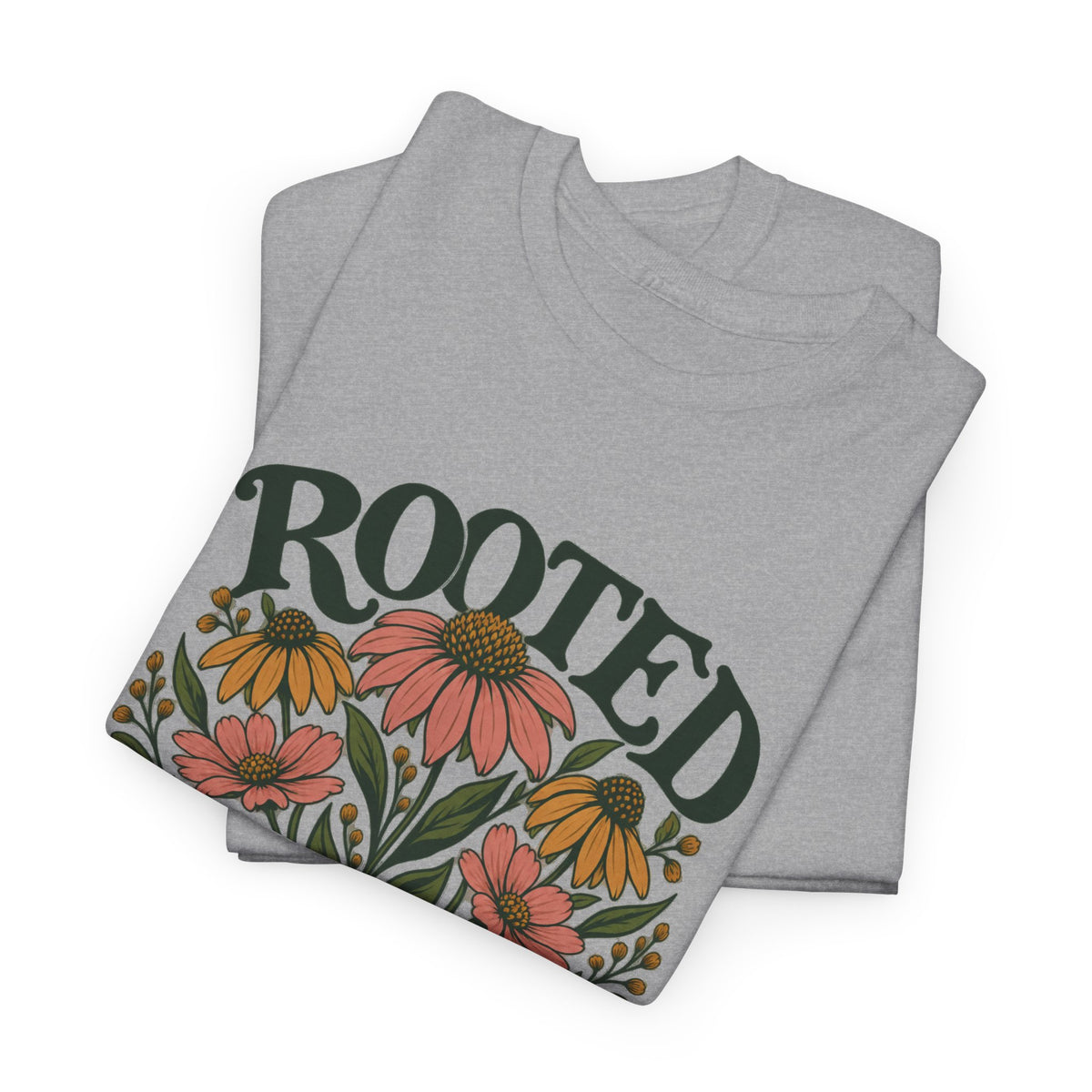 Rooted In Love Floral Tee — Botanical Graphic T-Shirt