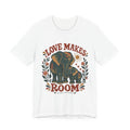 Love Makes Room Elephant Tee — Mama & Baby Elephant Graphic T-Shirt