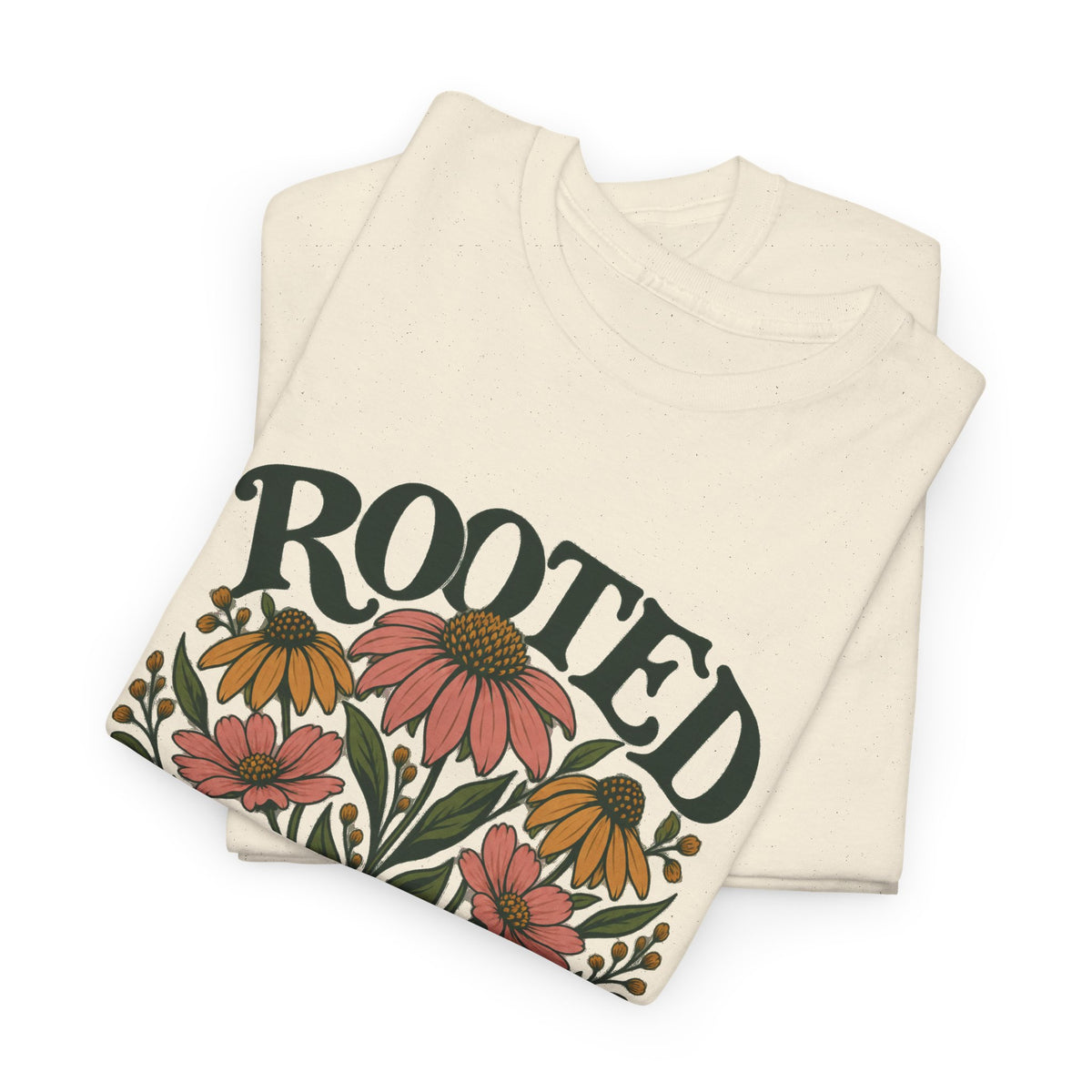 Rooted In Love Floral Tee — Botanical Graphic T-Shirt