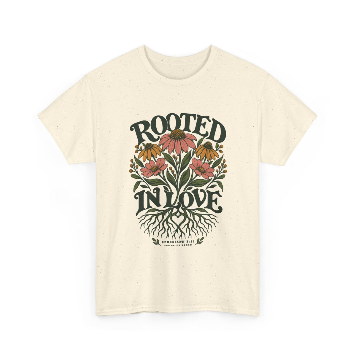 Rooted In Love Floral Tee — Botanical Graphic T-Shirt